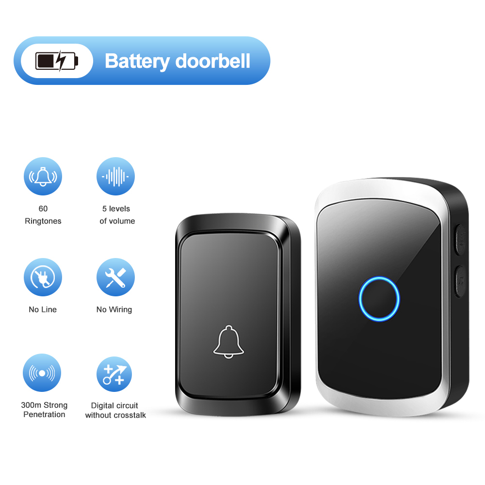 Home Security Bell - Bel Pintu Nirkabel Pintar Kit Lonceng