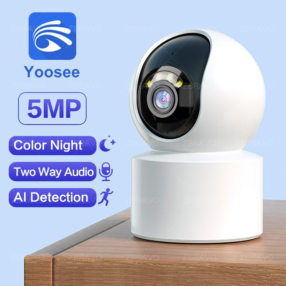Home Security Kamera - Kamera Keamanan WiFi Yoosee 5MP PTZ