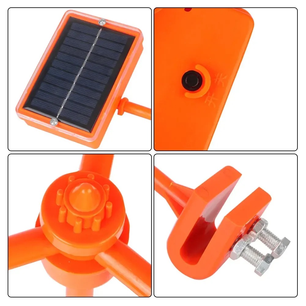 Home Security Yard Sign - Tenaga Angin Surya 360 ° Pengusir