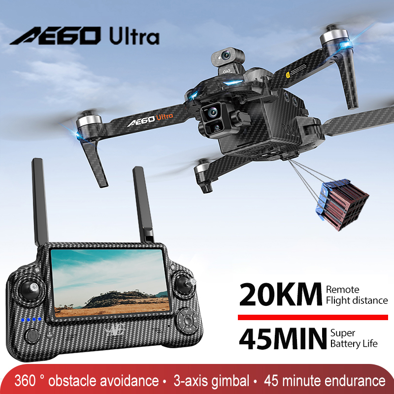 Home Security Cameras Outdoor - Drone Profesional AE60 GPS Kamera 8K