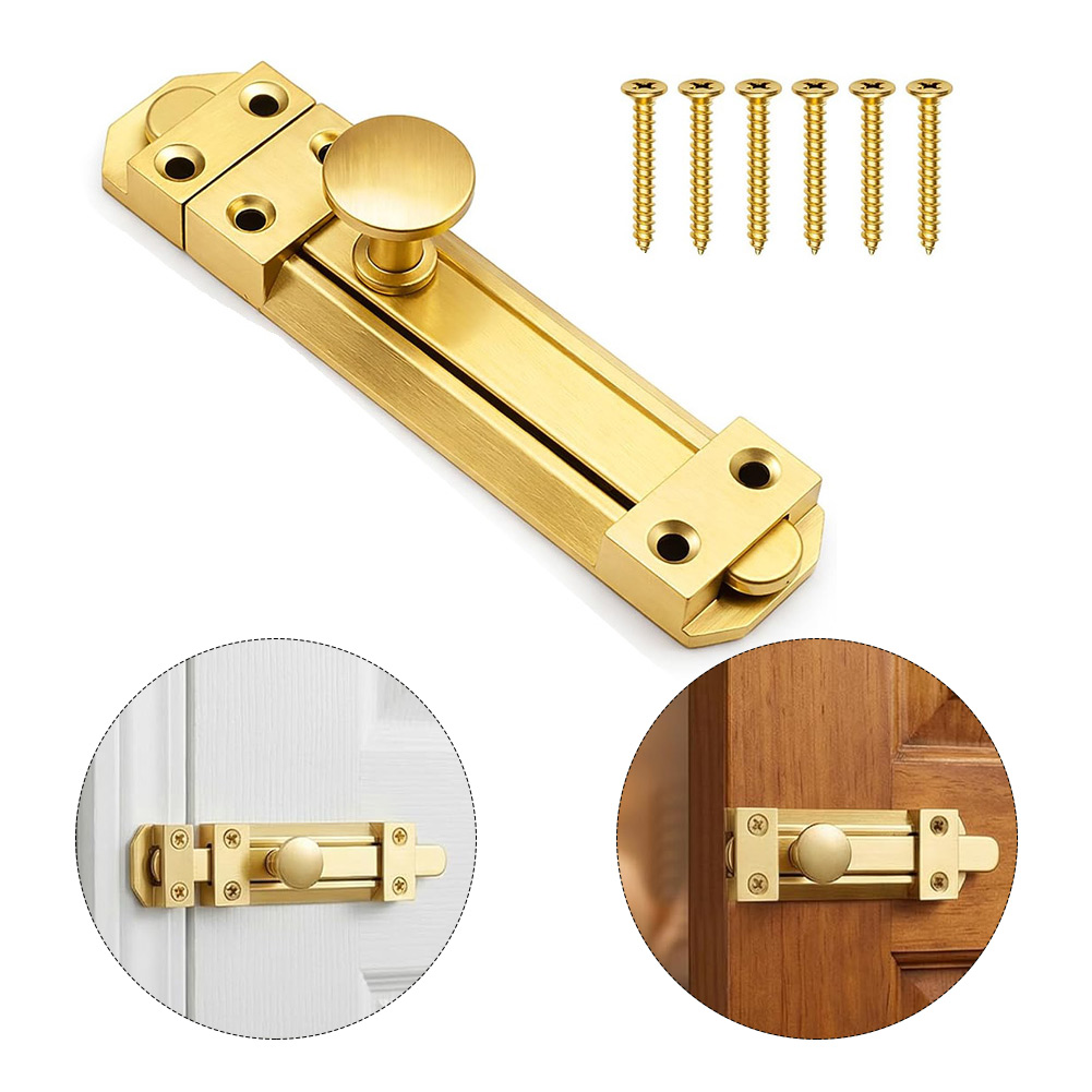 Home Security Doors - Kunci Pintu Geser Kuningan Padat 5
