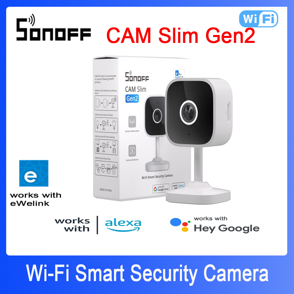 Home Security Indoor Cameras - SONOFF CAM Slim Gen2, kamera keamanan