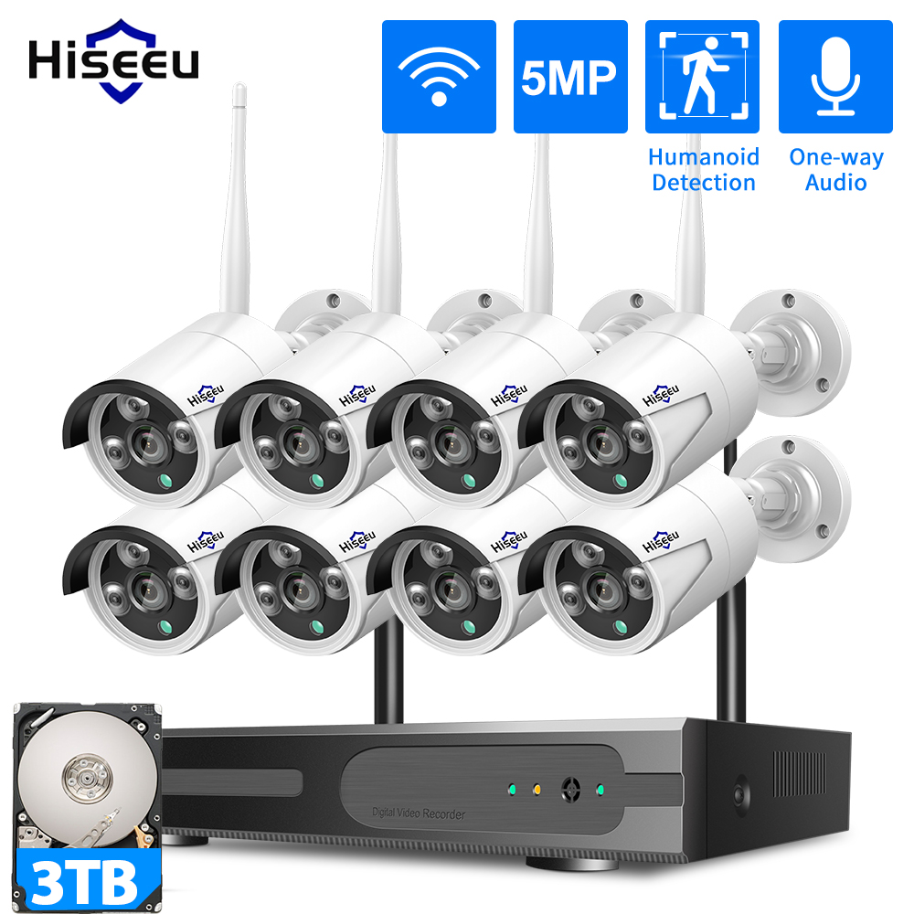 Home Security Kit With Camera - Sistem Keamanan Kamera CCTV WiFi Hiseeu