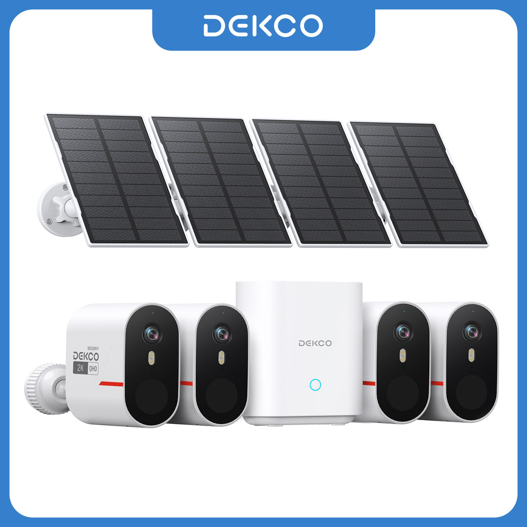 Home Security Kit With Camera - Sistem Kamera Surya WiFi Dekco 3MP,