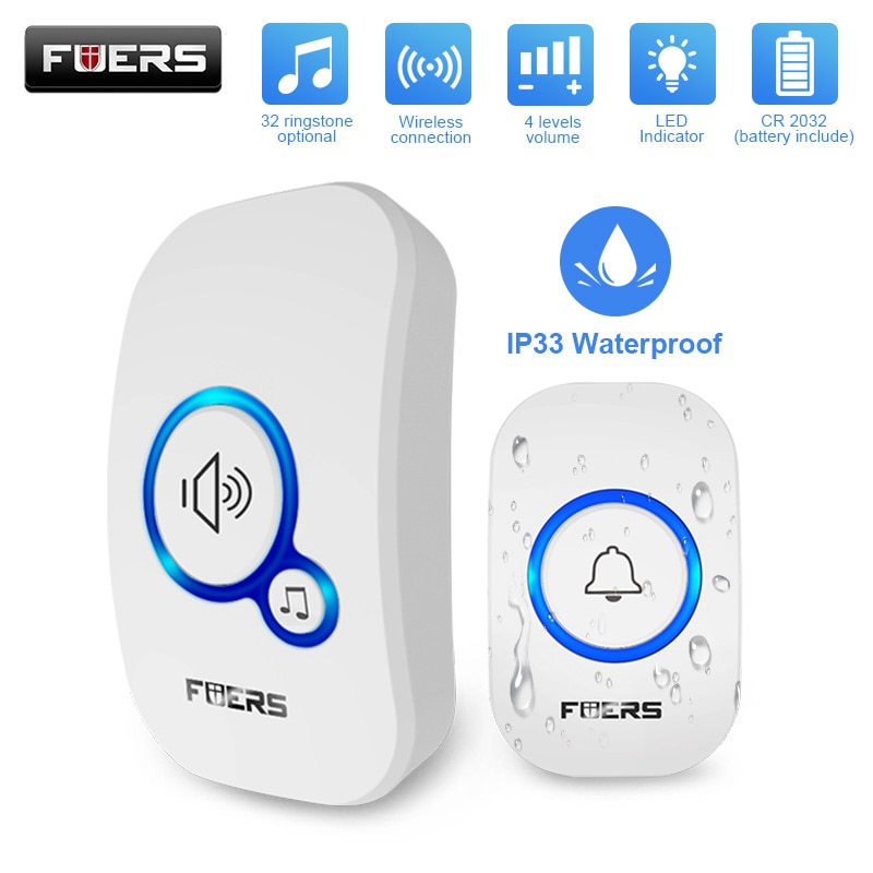 Home Security Bell - Fuers bel pintu nirkabel, tahan air