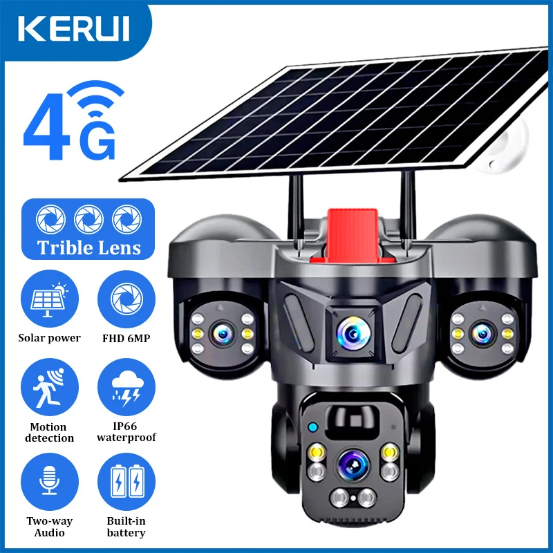 Home Security Indoor Cameras - KERUI V380 Pro Luar Ruangan PTZ
