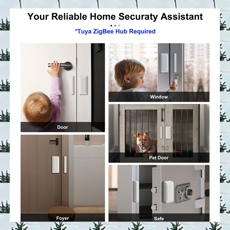 Home Security Doors - ABLG Tuya Zigbee Sensor Pintu Sensor