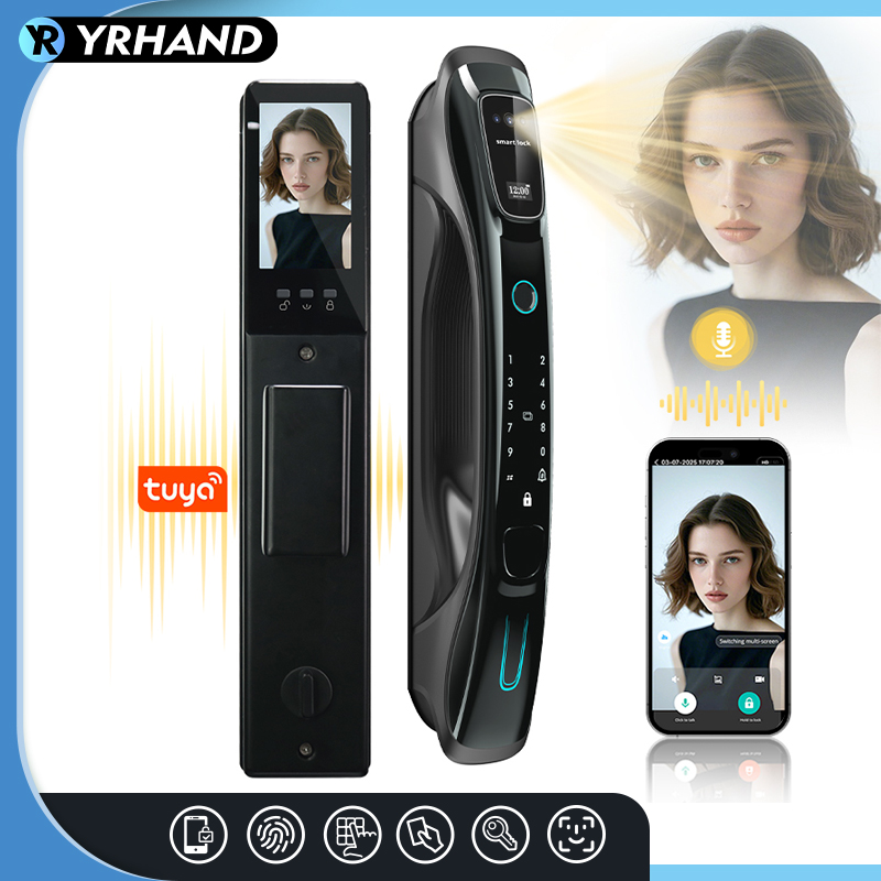 Home Security Keypad - Kunci Pintar Pengenal Wajah 3D, Pengenal