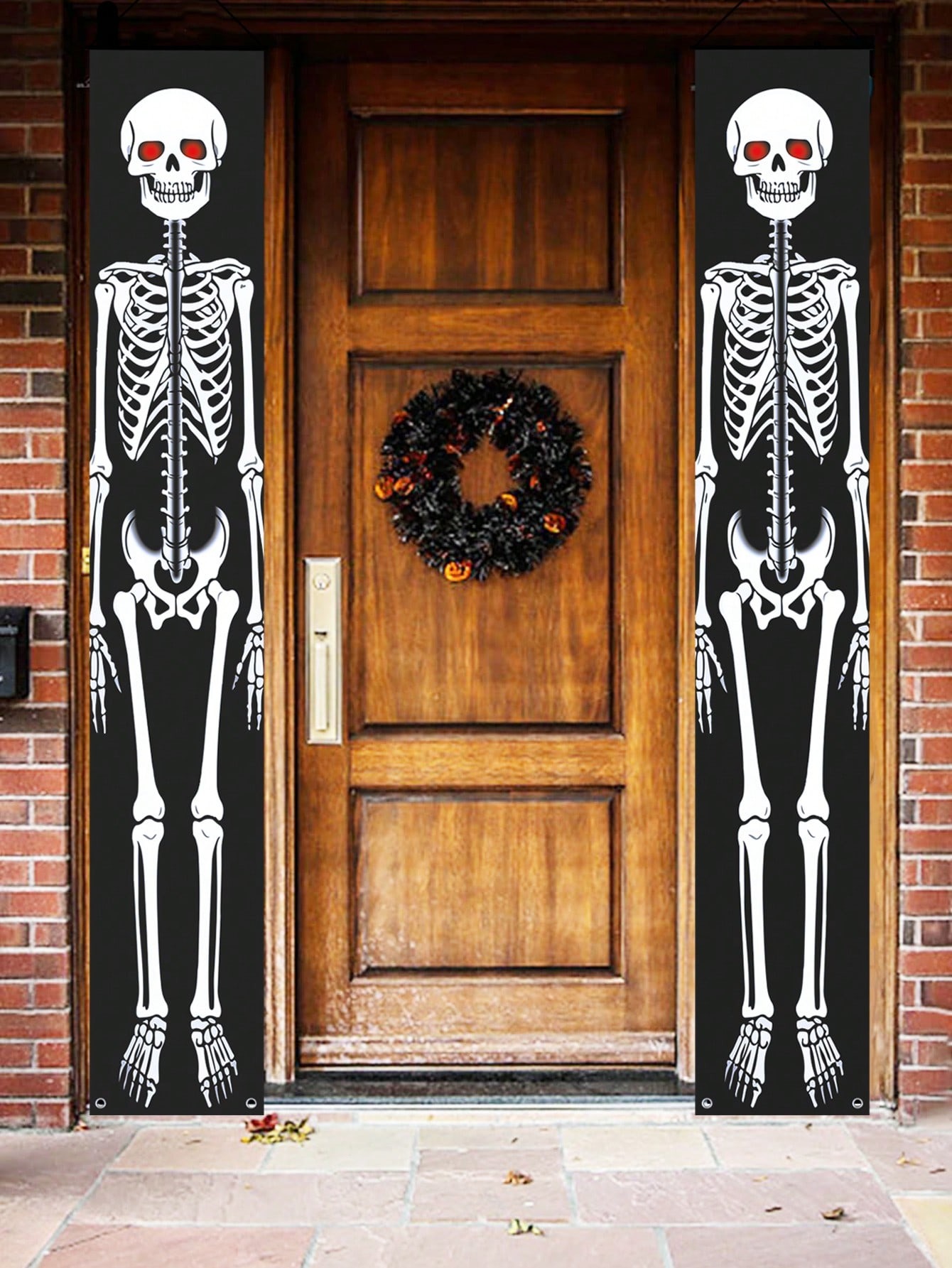 2Pcs Spanduk Pintu Halloween M - Home Security Yard Sign ulasan dan harga