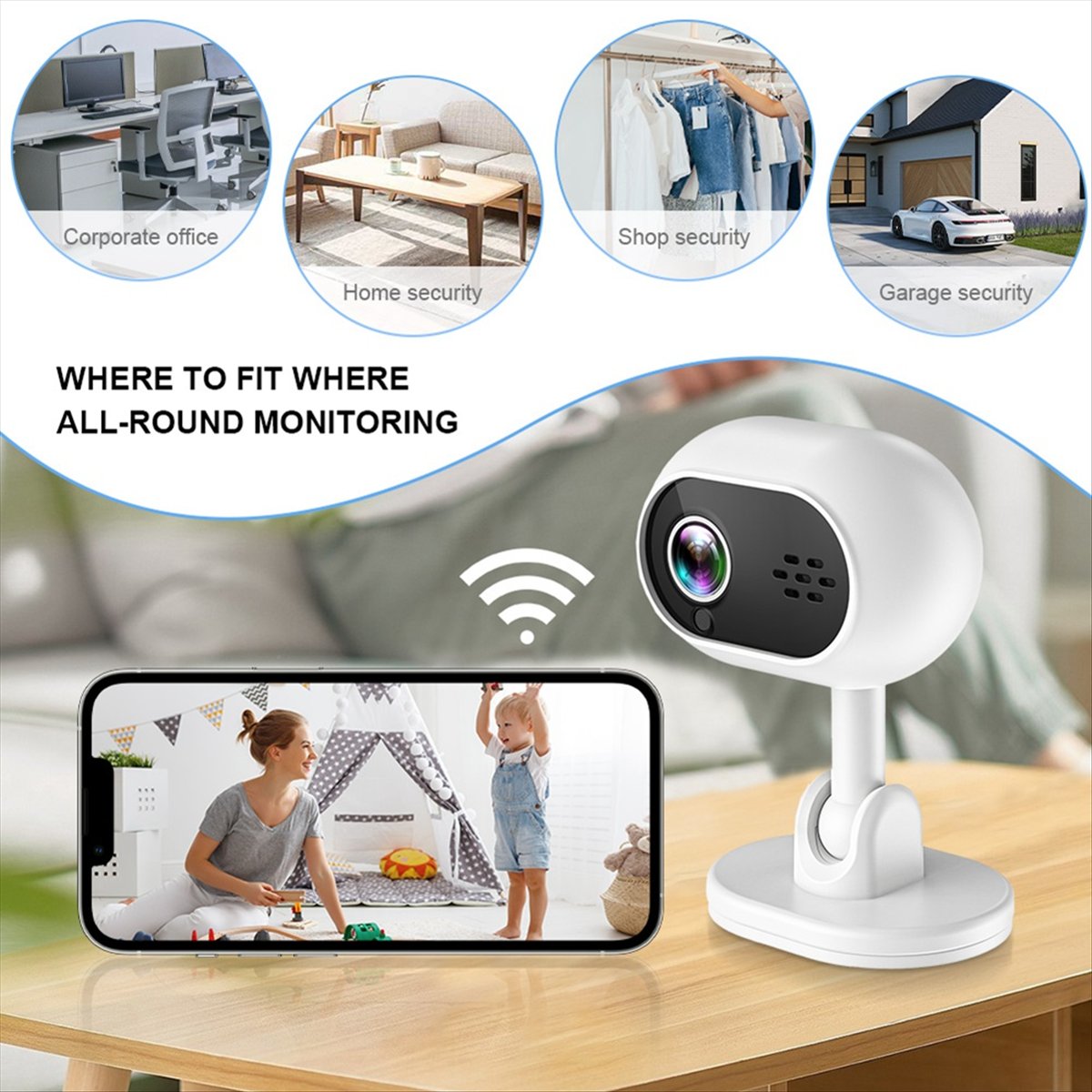 Kamera IP Wifi Mini Pintar A4  - Home Security Indoor Cameras ulasan dan harga