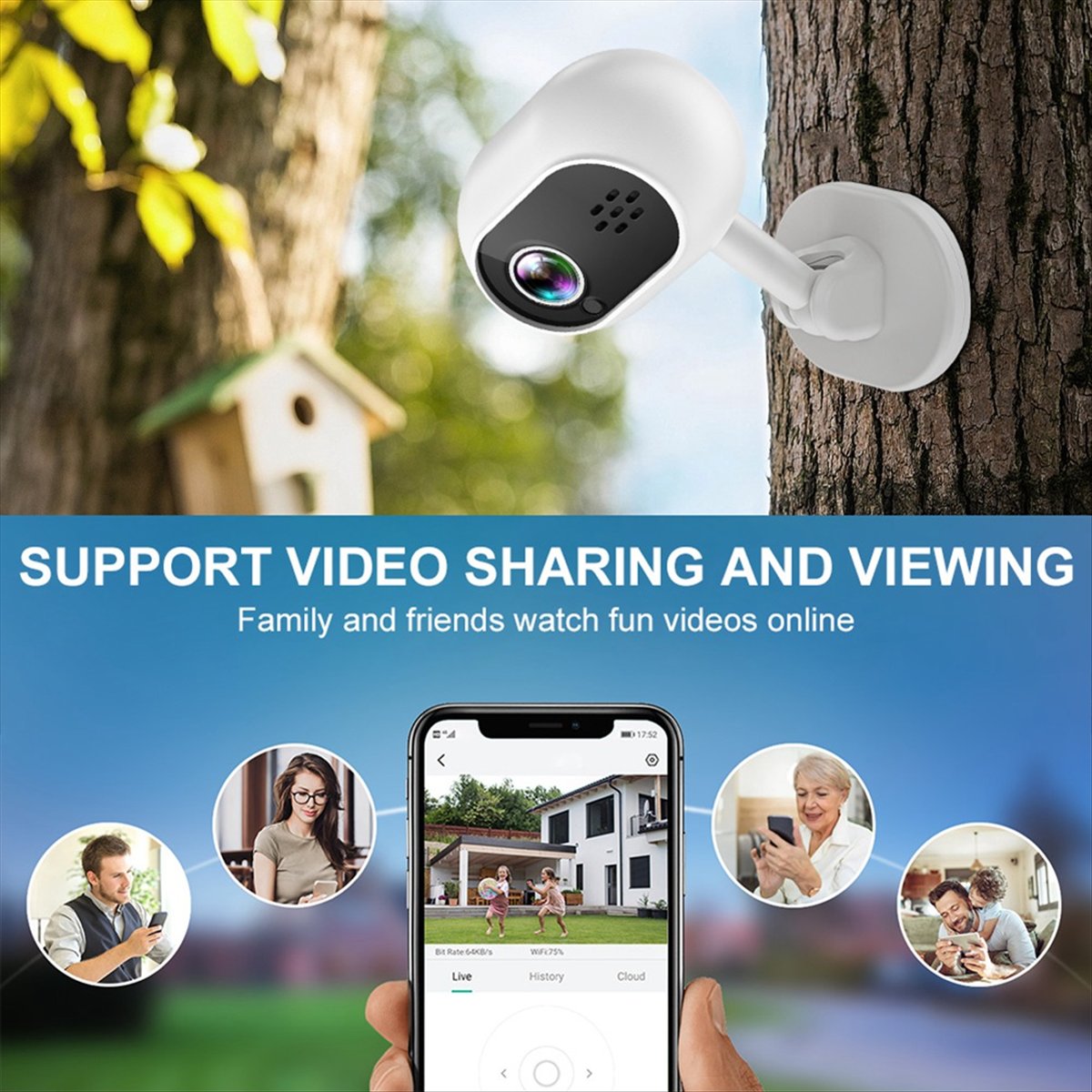 Kamera IP Wifi Mini Pintar A4  - Home Security Indoor Cameras ulasan dan harga