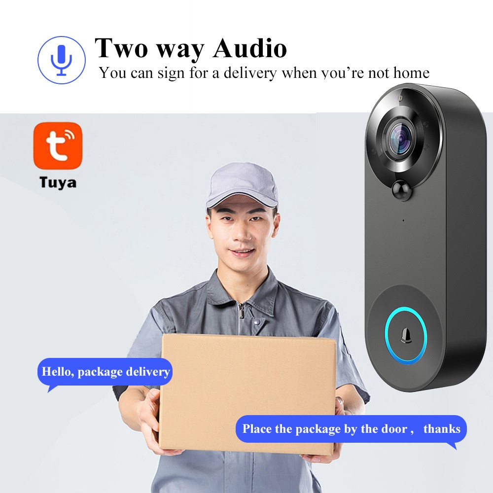 Tuya 1080P Bel Pintu WIFI Nirk - Home Security Bell ulasan dan harga