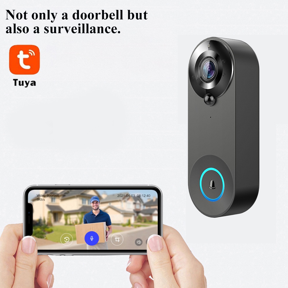 Tuya 1080P Bel Pintu WIFI Nirk - Home Security Bell ulasan dan harga