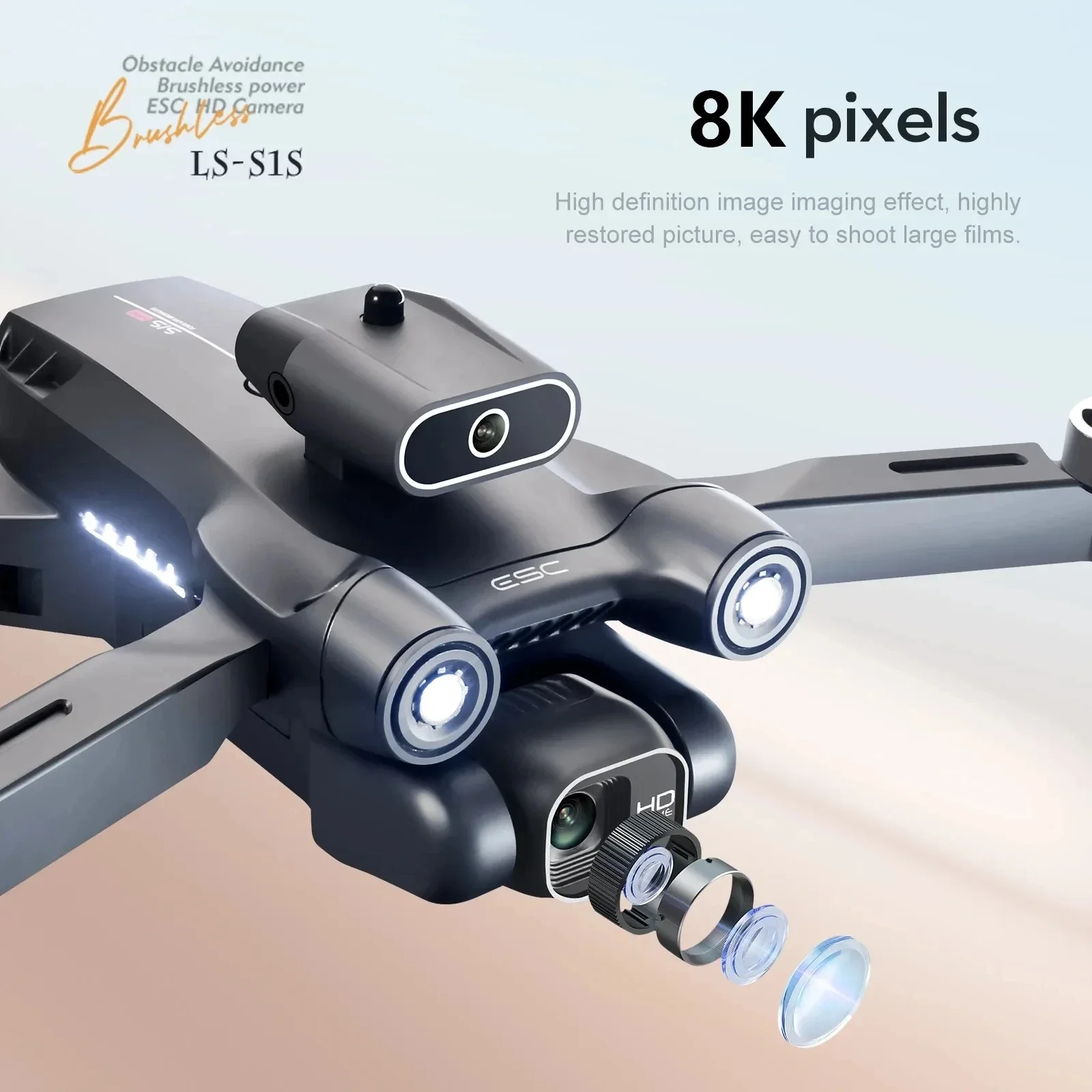 S1S Drone kamera GPS 5G 8K pro - Home Security Cameras Outdoor ulasan dan harga