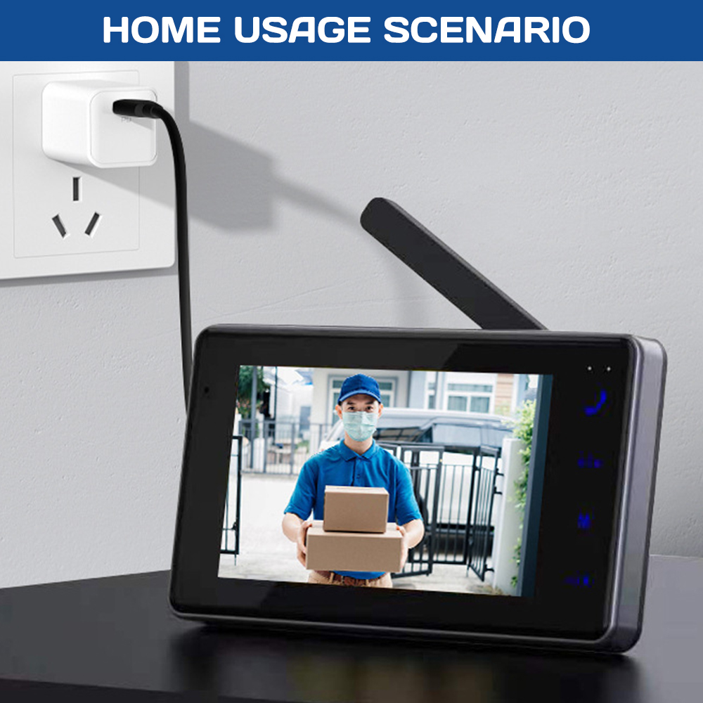 Bel Pintu Interkom Visual Nirk - Home Security Bell ulasan dan harga