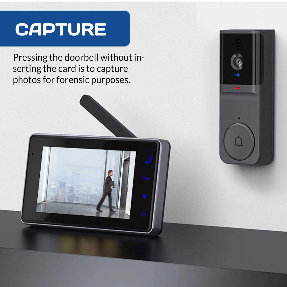 Bel Pintu Interkom Visual Nirk - Home Security Bell ulasan dan harga