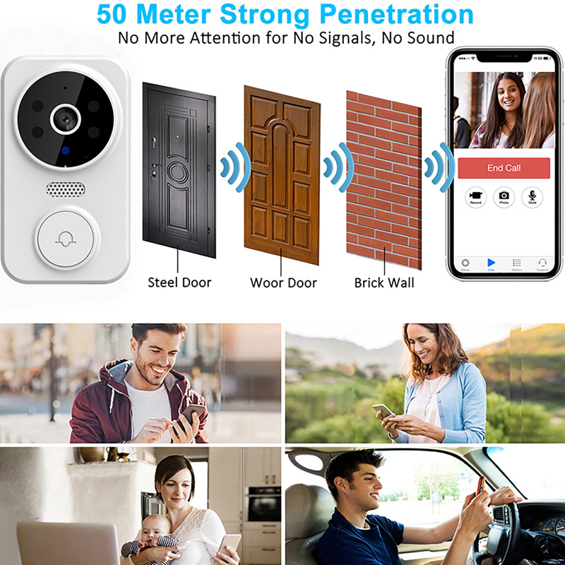 Bel Pintu Video Pintar WiFi Ka - Home Security Bell ulasan dan harga