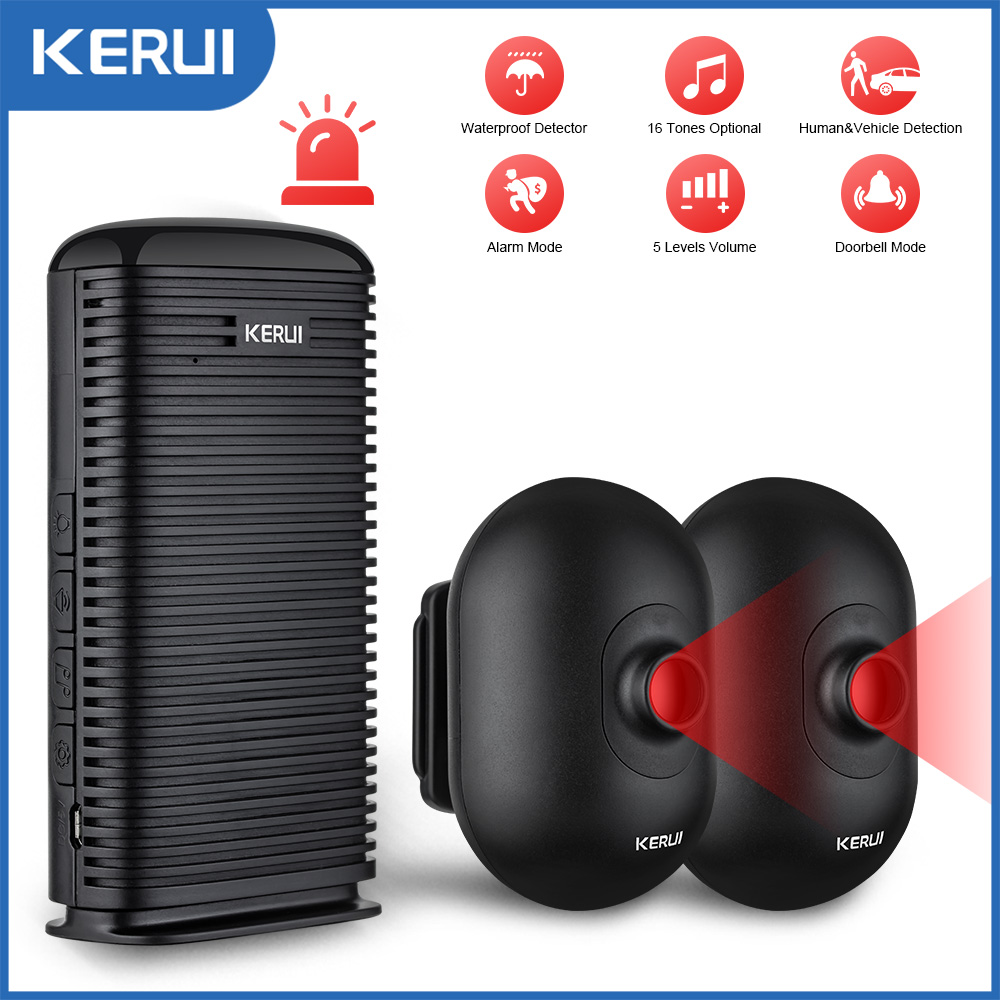 KERUI DW9 Alarm garasi nirkabe - Home Security Yard Sign ulasan dan harga