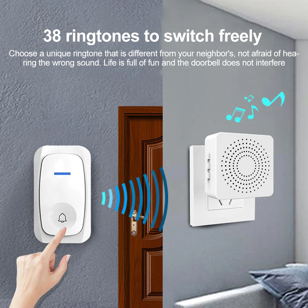 Bel Pintu Nirkabel USB Bel Pin - Home Security Bell ulasan dan harga
