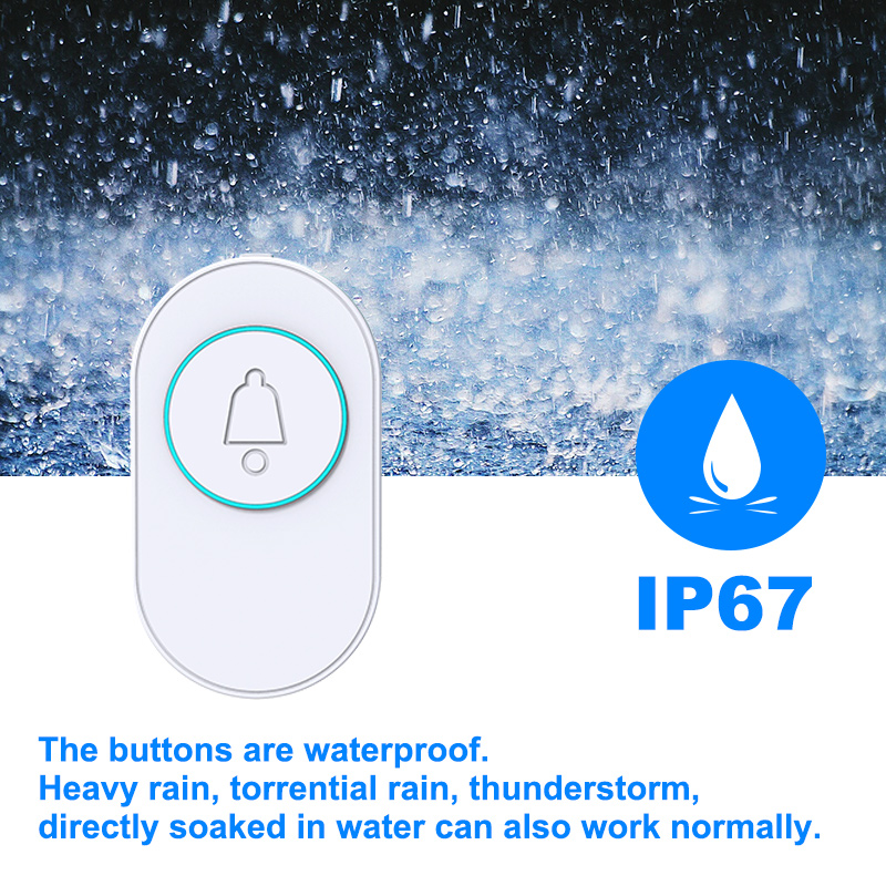 Bel pintu nirkabel IP67, bel p - Home Security Bell ulasan dan harga