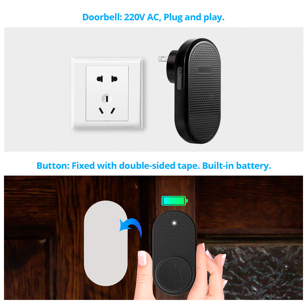 M558 Bel Pintu Pintar Nirkabel - Home Security Bell ulasan dan harga