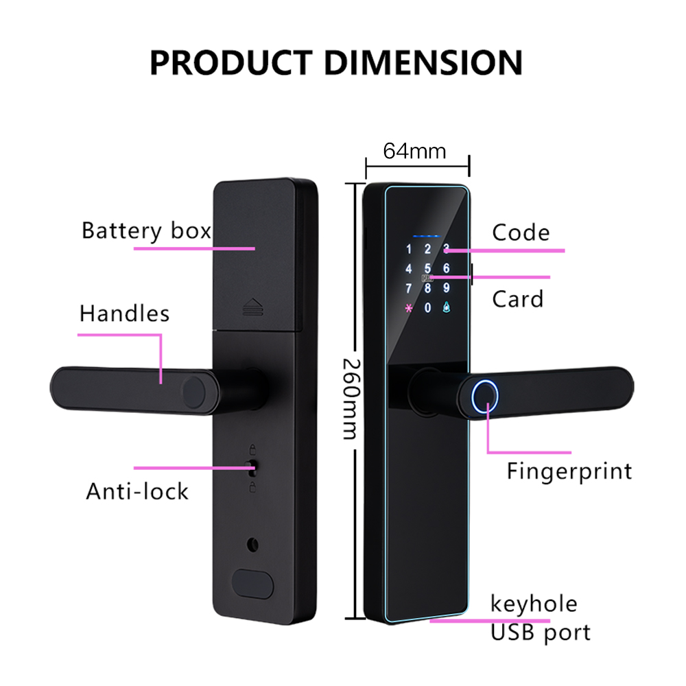 Kunci Pintu Pintar WiFi Tuya A - Home Security Keypad ulasan dan harga
