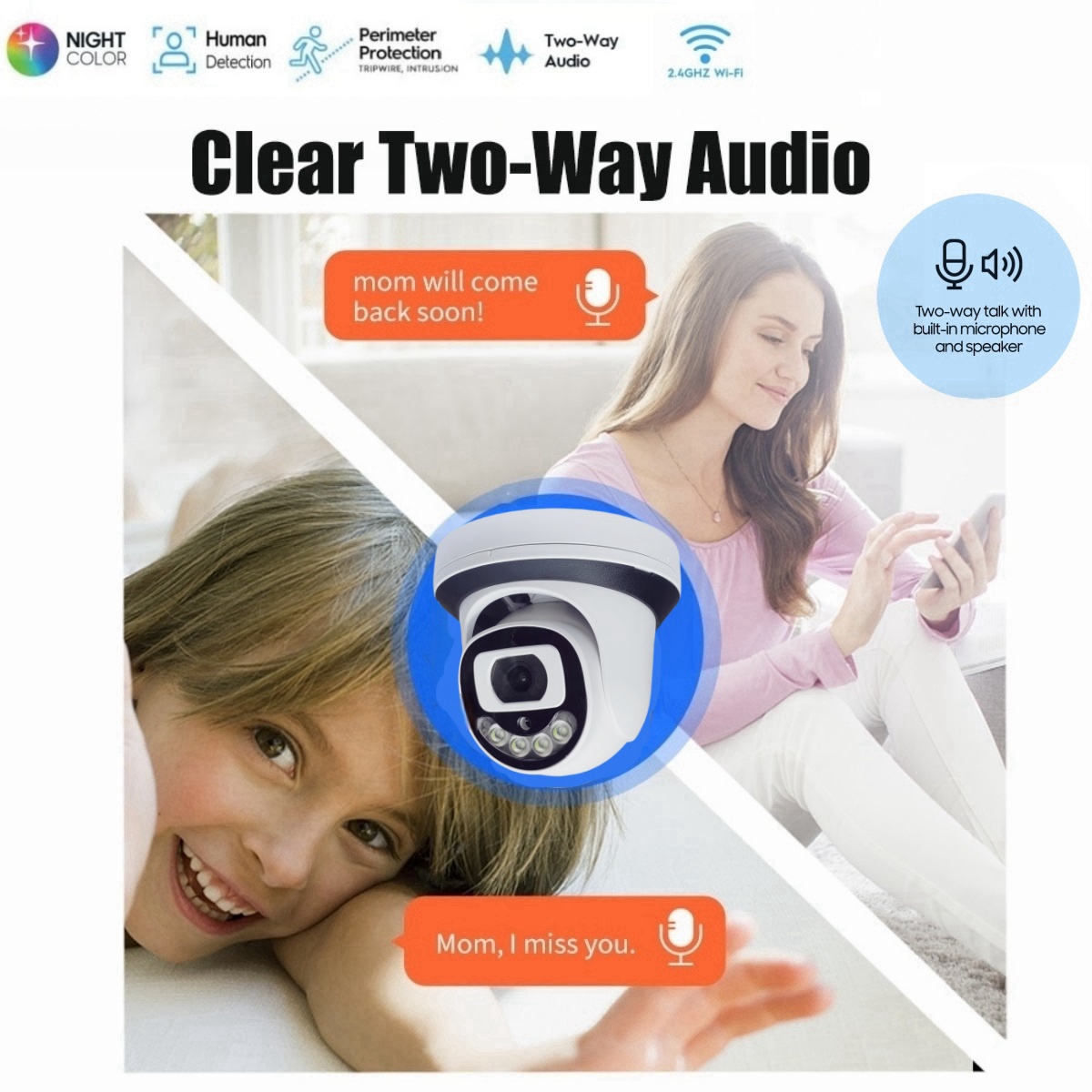 Kamera Keamanan IP 8MP Wifi Pe - Home Security Kamera ulasan dan harga