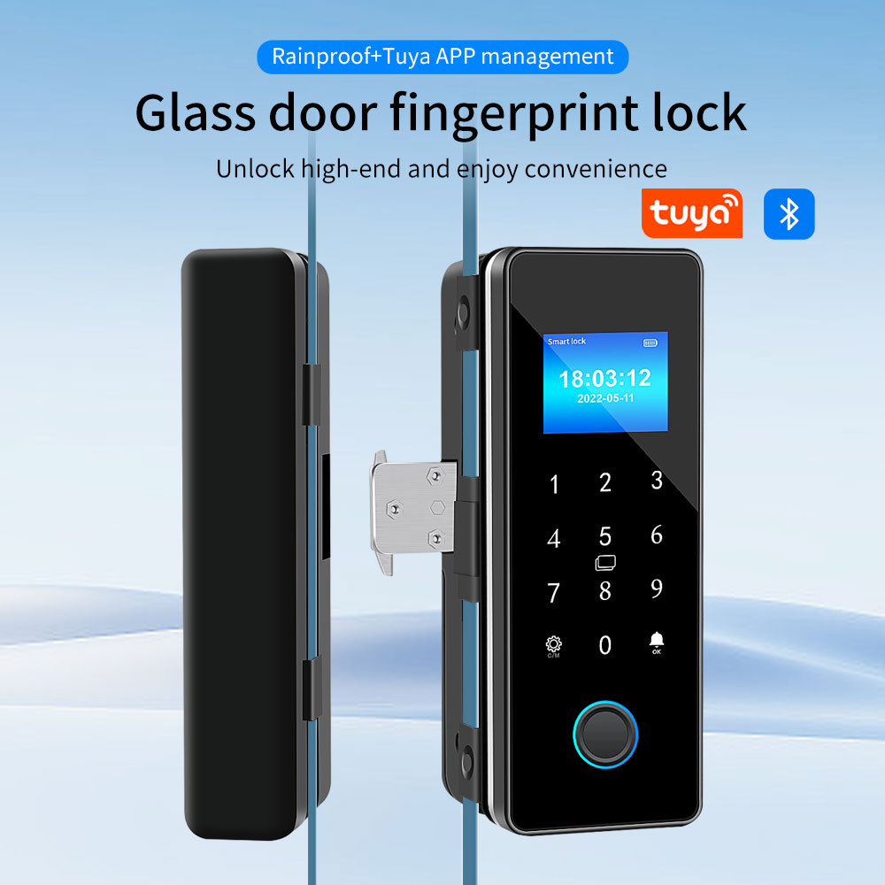Kunci pintu kaca Tuya, kunci p - Home Security Keypad ulasan dan harga