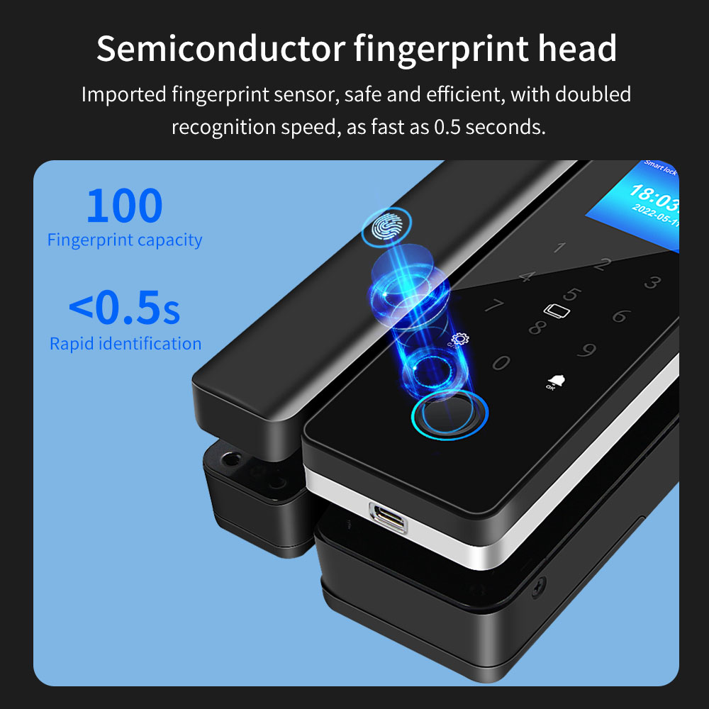 Kunci pintu kaca Tuya, kunci p - Home Security Keypad ulasan dan harga
