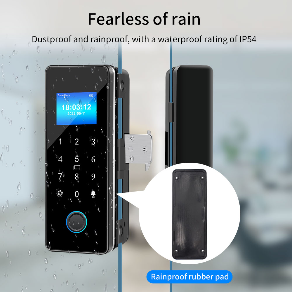 Kunci pintu kaca Tuya, kunci p - Home Security Keypad ulasan dan harga