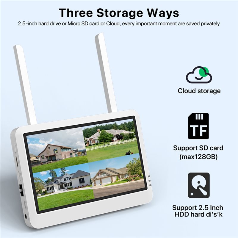B44C Layar NVR Monitor LCD 7 I - Home Security Video Recording Systems ulasan dan harga