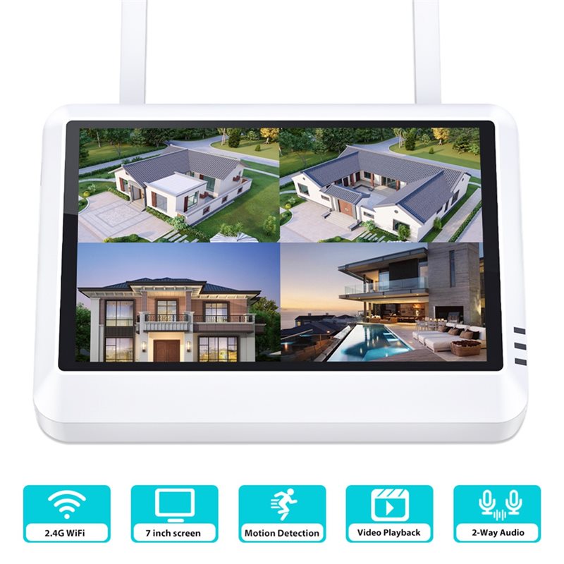 B44C Layar NVR Monitor LCD 7 I - Home Security Video Recording Systems ulasan dan harga
