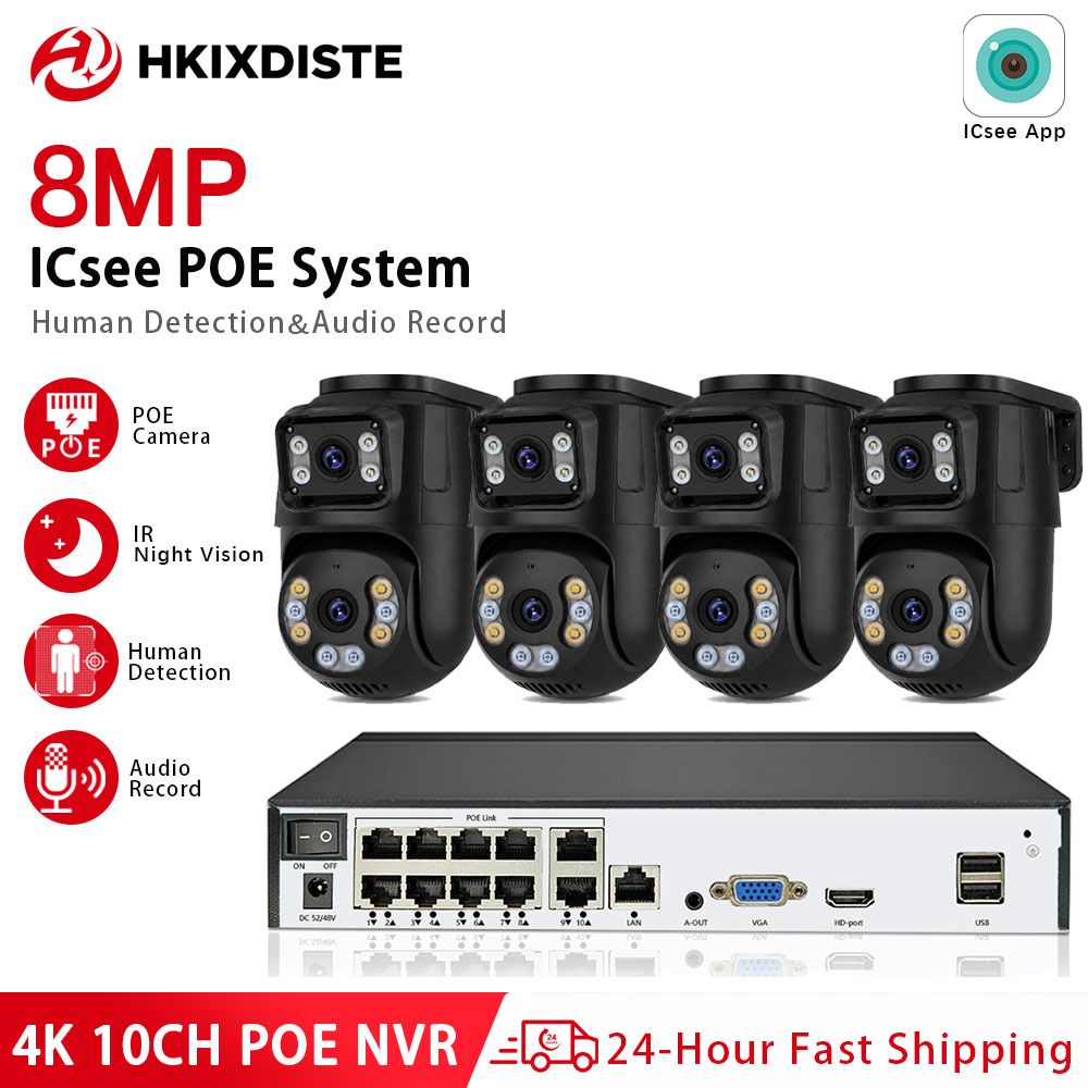 Sistem Kamera Keamanan IP ICSe - Home Security Kit With Camera ulasan dan harga