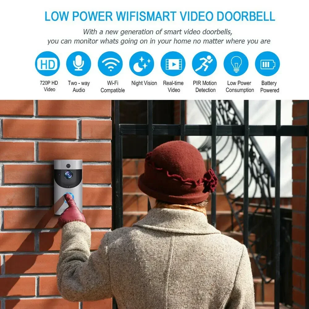Bel Pintu WIFI Nirkabel Rumah  - Home Security Bell ulasan dan harga