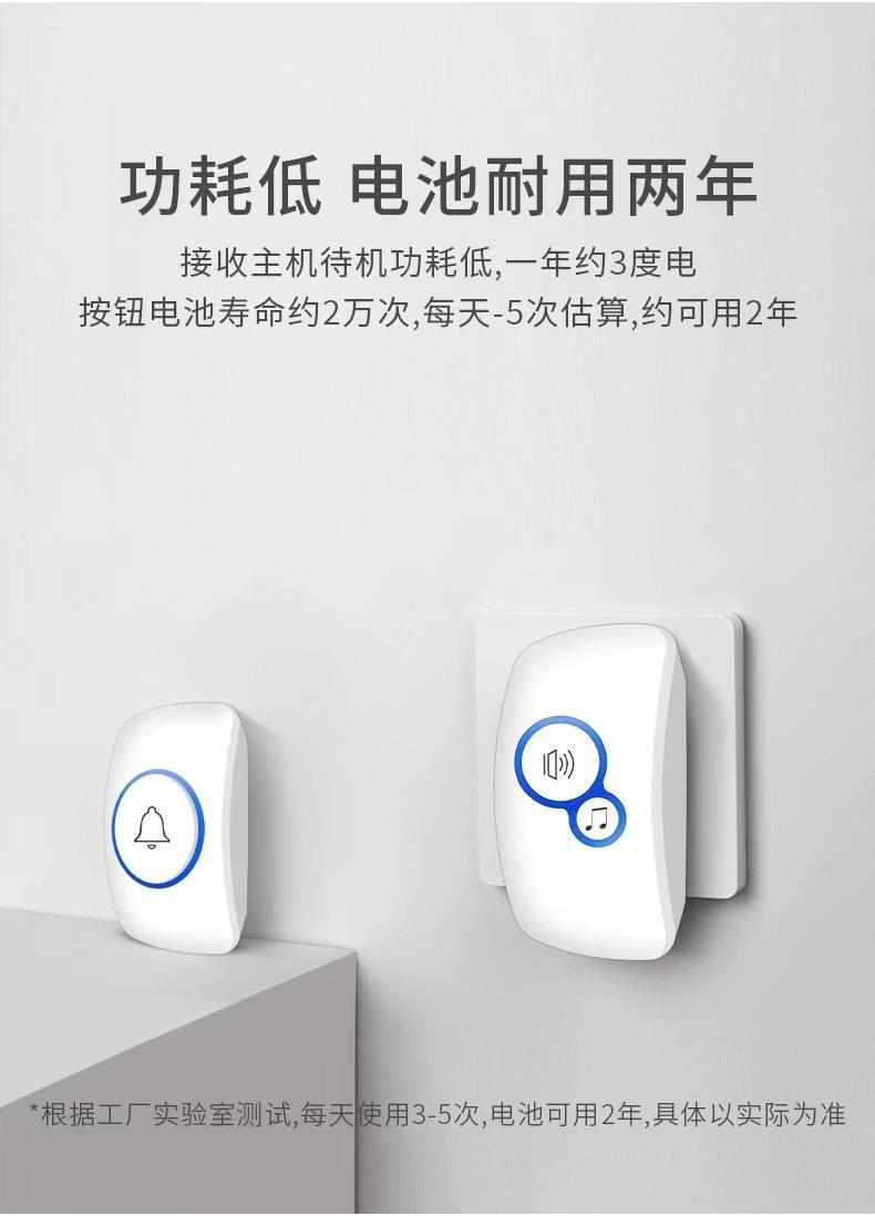 Bel Pintu Nirkabel 32 Nada Der - Home Security Bell ulasan dan harga