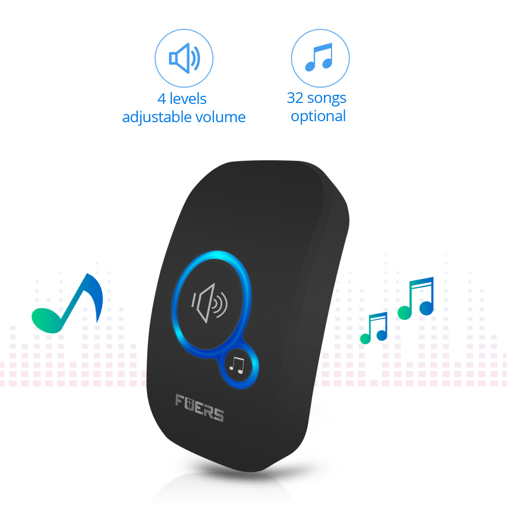 Fuers bel pintu nirkabel, bel  - Home Security Bell ulasan dan harga
