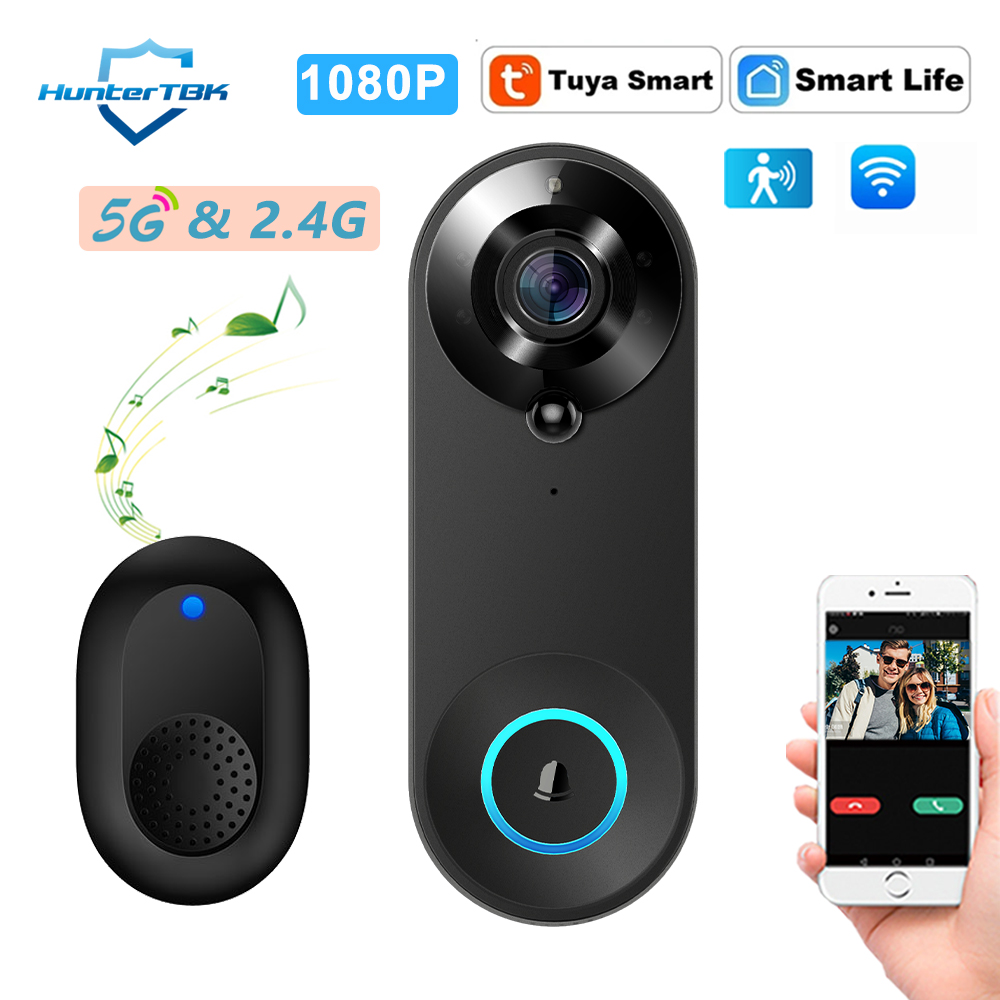 Bel Pintu Video WiFi 5G 2.4G 1 - Home Security Bell ulasan dan harga