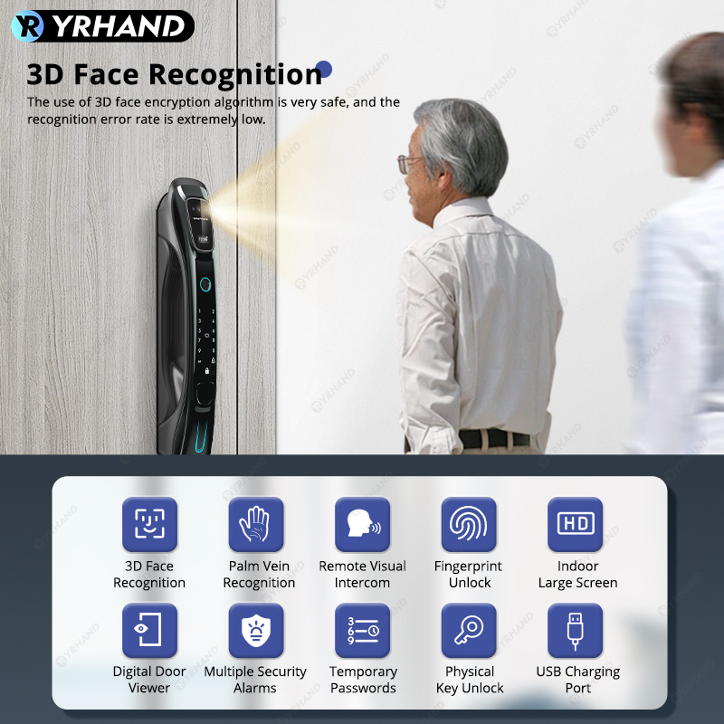 Kunci Pintar Pengenal Wajah 3D - Home Security Keypad ulasan dan harga