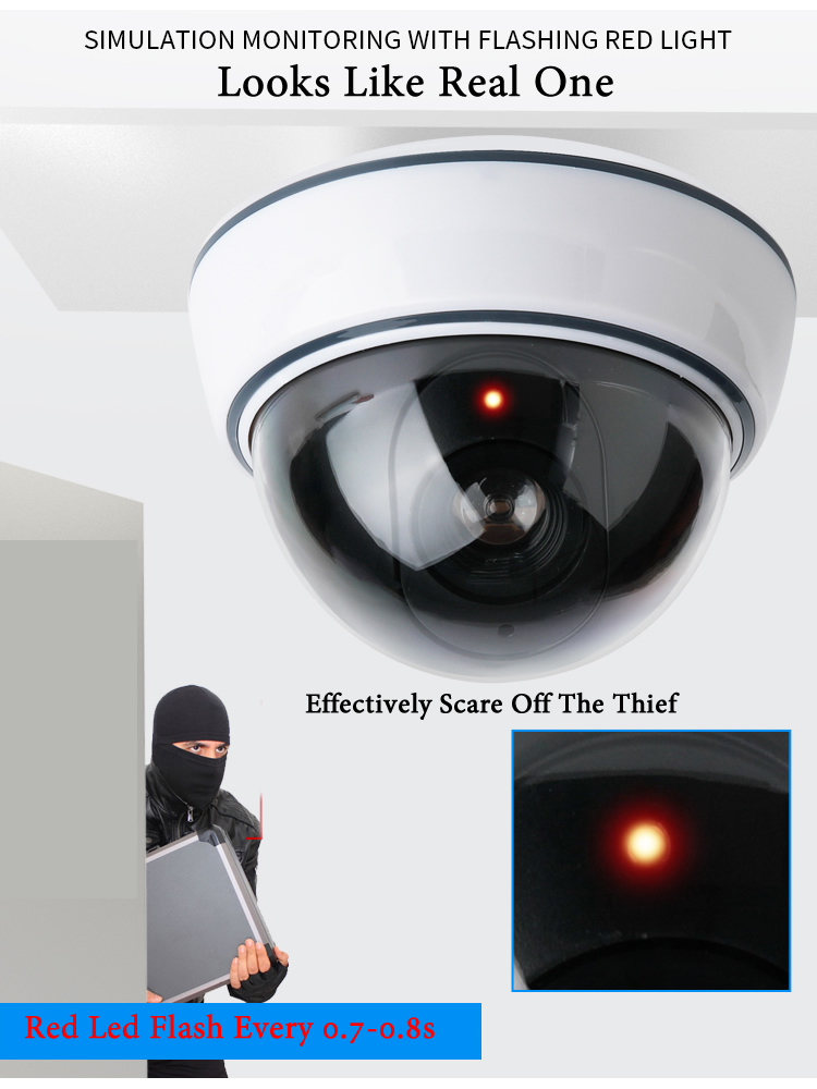 Kamera Kubah Palsu Hitam/Putih - Home Security Brand ulasan dan harga