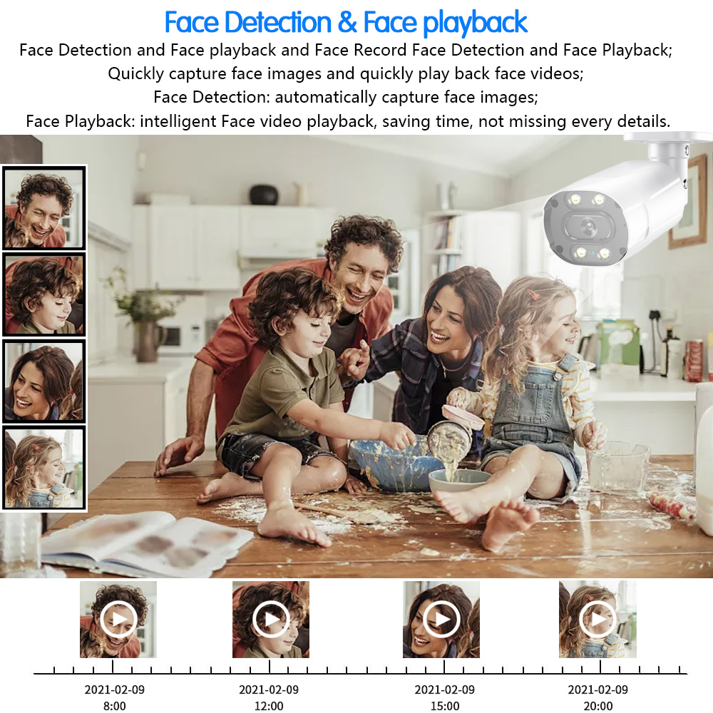 Kamera CCTV 4K AHD luar ruanga - Home Security Kit With Camera ulasan dan harga